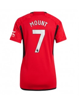 Billige Manchester United Mason Mount #7 Hjemmedrakt Dame 2023-24 Kortermet